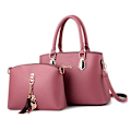 Miniatyrbillede 2 af 5: Dame Designer Skuldertasker Casual Tote Tasker Sammensatte Crossbody Tasker Mode Luksus 2 Stykker Per Sæt pink