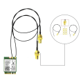 Miniatyrbilde 2 av 5: AC8265 Trådløst NIC-modul for Jetson Nano (B01) Integrert Intel 2,4G / 5G Hz Dobbelbånds WiFi Bluetooth