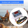 Miniatyrbillede 2 af 5: 220v Digital Led Temperaturregulator 10a Termostatstyring Med Afbryder Digitalt Display Inkubati