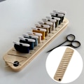 Miniatyrbild 1 av 5: Bobbinställ för broderigarn   Broderat trådspolsställ Trä