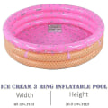 Miniatyrbillede 3 af 4: Oppustelig pool, børnepool, oppustelig pool, vandpool om sommeren, pitboldpool på 115 cm (farve: Pink)