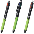 Pikkukuva 1 / 5: 3 x Bic 4-värikuulakärkikynää, ergonomiset otteet ja kynä, 0,4 mm kärki, musta, sininen, punainen ja vihreä musteväri (oem-pakkaus)