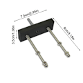 Miniatyrbillede 4 af 5: 6 stk. Skateboard Flydende Deck Display Vægmontering Rack Holder