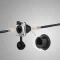 Miniatyrbilde 4 av 5: IP67 nettverks RJ45 vanntett kontakter / Ethernet RJ45 vanntett plugg + vanntett stikkontakt for utendørs