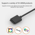 Miniatyrbilde 2 av 3: 5v Argb 3-pins Led Synkkabel For Argb-serie Hub-ledning 31cm/12.2in