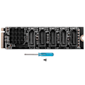 Miniatyrbillede 3 af 5: M.2 til Ngff 5 porte Sata3.0 adapterkort Jmb585 M.2 Key M Sata3.0 udvidelseskort til pc bærbar