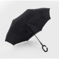 Miniatyrbillede 5 af 5: C-Parasol Foldbar Regnskygge Vindtæt Dobbeltlags Omvendt Paraply - Vandrende Blomst