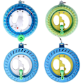 Miniatyrbillede 3 af 3: Kite Reel Winder Kite Line Wheel Bærbar Plast Kite Winding Wheel Flyvende Håndbremse Kite Tilbehør-16cm
