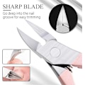 Miniatyrbillede 5 af 5: Professionel negleklipper Nipper Død hud Saks Polering Slibning Manicure Pleje Værktøjer Rustfrit Stål Negleklipper (Farve: D)