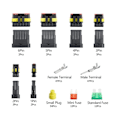 Miniatyrbillede 2 af 5: 240 stk. 1-6 stifts elektriske stik til bil, ledningsblok, klemterminal, kabel, hid-terminal til scooter T