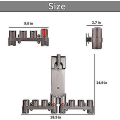 Miniatyrbilde 4 av 5: Veggmontert tilbehørsstativ for støvsugertilbehør til V15 V12 V11 V10 V8 V7