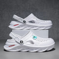 Miniatyrbillede 3 af 5: Herres Sommersandaler Fashion Strand Platform Slippers Eva Sål Slides Sandaler Træsko Blanco 40
