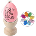 Miniatyrbilde 2 av 5: Xqday Egg Cups Trekopp Egg Cooker Egg Holder Til Maling Dekorere 10 Stykker Gave