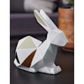 Miniatyrbilde 2 av 3: Skulptur Kanin Statue Dekor Geometrisk Bunny Polyresin Hjem Kunst