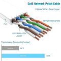 Miniatyrbillede 2 af 5: Ethernet Kabel 50m, Cat6 Ekstra Lang Flad Internet Kabel 50 Meter, Højhastigheds Netværkskabel Hvid, Rj45 Stik Lan Kabel Kompatibel