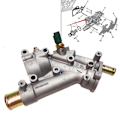 Miniatyrbillede 5 af 5: Auto Motor Kølemiddel Termostat Hus 9653298580 1336q4 Til 307/407/607 Til Xsara//c5