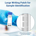 Miniatyrbild 2 av 5: 2 ml Autosampler-flaskor, 100-pack - HPLC-flaskor 9-425 klara flaskor med blå skruvlock, blå vita septum