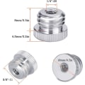 Miniatyrbillede 1 af 4: 1/4 tommer-20 til 5/8 tommer-11 gevindskrueadapter 1/4'' til 5/8 tommer til Bosch laserniveau stativadapter Starlight