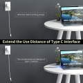 Miniatyrbilde 2 av 5: Thunderbolt 4-forlengelseskabel, USB-C-kabel til USB-C hann til hunn støtter 8k/5k@60hz video / 40gbps dataoverføring / 100w lading