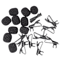 Miniatyrbild 3 av 3: 10 st Mikrofonklämma Lavalier Mic Clip Slipsklämma Järnklipp Lapel Lavalier Clip Headset Mic Cover