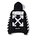 Pikkukuva 1 / 4: Raidallinen Huppari Retro Nuolet Off-White Huppari Takki Musta s