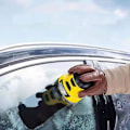 Miniatyrbillede 3 af 4: Elektrisk Sneskraber til Bilruder Defroster Bil Forrude Defroster Defroster Rengøringsværktøj (gul)