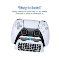 Miniatyrbild 3 av 5: Trådlöst tangentbord 3.0 Controller Chat Pad för handkontroll Inbyggd högtalare Gamepad Tangentbord