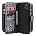 Miniatyrbillede 3 af 5: Motorola Moto G 5g Plus Etui Retro Læderpung Flip Magnetisk Dæksel 10 Kortlommer - Sort