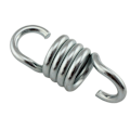 Pikkukuva 1 / 4: Ripustuskeinun jousi, raskaskäyttöinen, ruostumaton teräs, kaksinkertainen kääntyvä koukku (6,7 mm)