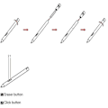 Miniatyrbilde 3 av 5: For Lenovo- Ideapad Flex 5 14 (intel Amd) Digital Stylus W/ Konfigurerbar knapp