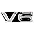 Miniatyrbild 3 av 5: Auto Emblem V6-dekal för Teramont Phideon Magotan Tiguanl V6-dekal