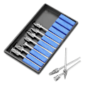 Miniatyrbillede 2 af 5: 10 stk. Carbide End Mills 2,35 mm Rotationsaks Carbide Fræser Router Bit Til Træbearbejde