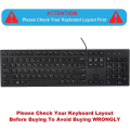 Miniatyrbild 2 av 5: Tangentbordsskydd för Dell Km636 Kb216 Kb216t Kb216d Kb216p Trådbundet & Trådlöst Tangentbord, Dell Optiplex 5250 3050 3240 5460 7450 70