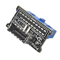 Pikkukuva 1 / 5: Usb Er Adapter Riser Usb3.0 19pin To Type-e Converter Chassis Panel Type C Plug-in Port F