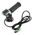 Miniatyrbillede 1 af 5: 36v Elektrisk Cykel Scooter Hastighed Gasgreb Lcd Display Med Afbryder Ebike Twist Gasgreb Accelerator Styrgreb