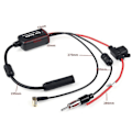 Miniatyrbilde 5 av 5: Universal DAB + FM Bilantenne Splitterkabel Digital Radio + Forsterker Tilbehør