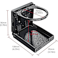 Miniatyrbillede 2 af 5: 2 stk. Bilkopholder, Universal Foldbar Drikkedurksholder Flaskeholder Kopholder Gave