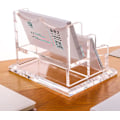 Miniatyrbillede 4 af 4: Visitkort Holder Til Skrivebord - Klar Akryl Visitkort Stativ - Flere Visitkort Display Holder Passer Til 2\" X 3.5\" Visitkort