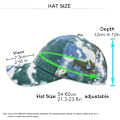 Miniatyrbillede 2 af 4: Regnbue Tie Dye Ponytail Baseball Cap - Justerbar, Åndbar, Solbeskyttelse til Sport og Udendørsaktiviteter