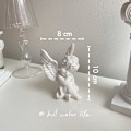 Miniatyrbillede 5 af 5: Guld Engles Resin Keruber Statue Figur Statuette Indendørs Udendørs Hjem Have Dekoration Bedårende Engel Skulptur Sød Engel Samling Vinger Engel Mindesmærke St