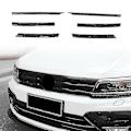 Miniatyrbilde 2 av 5: For Tiguan Mk2 2016-2021 Blanke Svart Frontfanger Mesh Center Grille Grill Listverk Striper Deksel T