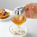 Miniatyrbillede 4 af 4: Honningsirup Dispenser, 200ml Honningdispenser Glasbeholder Akryl Opbevaringskrukke Ingen Dryp, Moderat Flow BPA Fri