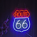 Miniatyrbild 5 av 5: Historisk Route 66 Neon Skylt Öl Bar Hem Konst Man Cave Neon Ljus Handgjord Med Dimbar Strömbrytare Led Neon Ljus Skyltar För Sovrum