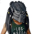 Miniatyrbilde 1 av 5: Predator Hjelm Replika Maske Latex Maske Halloween Cosplay Kostyme Rekvisitt Latex-mxbc