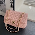 Miniatyrbillede 5 af 5: Enkelt skulder crossbody kæde taske camellia dametaske sort Pink