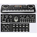 Miniatyrbillede 3 af 5: Klaverkeyboard 61 Taster Bærbar Multifunktionelt Keyboard Klaverkeyboard Musik Legetøj Organ Med Mikrofon