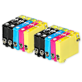Miniatyrbillede 1 af 4: 2 sæt med 4 + ekstra sorte blækpatroner til at erstatte Epson 603xl+603xlbk Kompatibel/ikke-oem fra Go Inks (10 blækpatroner)
