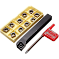 Miniatyrbillede 1 af 5: 12x100mm Drejebænk Værktøjs Holder Med 10 Ccmt09t304-pm Carbide Indlæg 1 Brugsvejledning