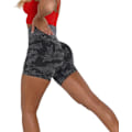 Miniatyrbilde 4 av 5: Sømløse yogashorts for kvinner, sexy booty shorts for kvinner - høy midje og magekontroll, sexy treningsshorts for kvinner til løping og trening