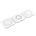 Miniatyrbillede 1 af 5: 15w Apple Magsafe Magnetisk 3 i 1 Foldbar Trådløs Oplader Telefon Stativ